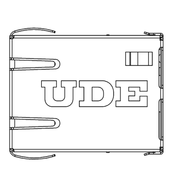 RB1-ZZ-0526 RJ45 MagJack, top view